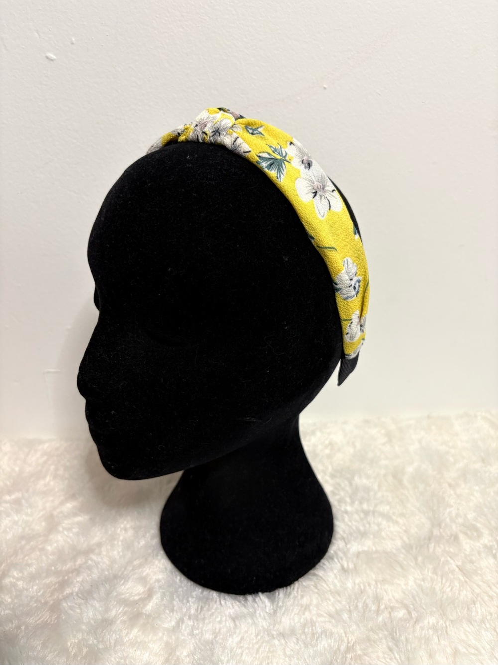 Floral Knot Headband in Yellow